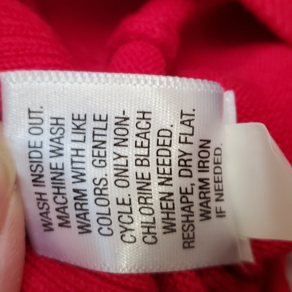 Red cotton sweater - Picture 6 of 6